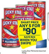 Lucky Star Pilchards Assorted-For Any 5 x 400g
