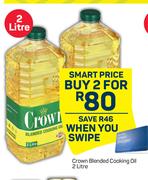 Crown Blended Cooking Oil-For 2 x 2Ltr