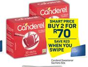 Canderel Sweetener Sachets-For 2 x 50's