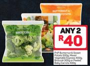 Pnp Butternut & Sweet Potato 500g,Mixed Vegetable Express 400g,Broccoli 300g-For Any 2