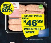 PnP Pork Sausages-500g