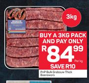 PnP Bulk Grabouw Thick Boerewors-Per Kg