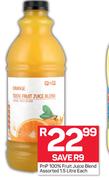 Pnp 100% Fruit Juice Blend Assorted-1.5Ltr Each
