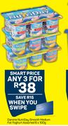 Danone NutriDay Smooth Medium Fat Yoghurt Assorted-For Any 3 x 6 x 100g