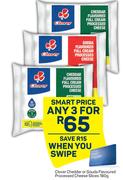 Clover Cheddar Or Gouda Flavoured Processed Cheese Slices-For Any 3 x 180g