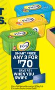 Flora Fat Spread Assorted Tub (Excludes Pro Activ And Gold)-For Any 3 x 500g