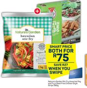 Nature's Garden Stir Fry Assorted 1Kg And Fry's Meat Free Chicken Style Strips 380g-For Both