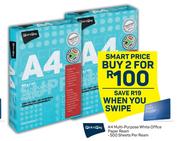 PnP A4 Multi Purpose White Office Paper Ream-For Any 2