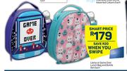 Liama Or Game Over Lunch Bag & Bottle Set-Each
