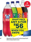 Sparletta Flavoured Carbonated Soft Drink Assorted-For Any 4 x 2L