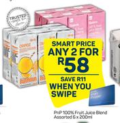 PnP 100% Fruit Juice Blend Assorted-For Any 2 x 6 x 200ml