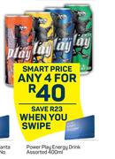 Power Play Energy Drink Assorted-For Any 4 x 400ml