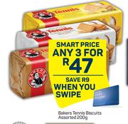 Bakers Tennis Biscuits Assorted-For Any 3 x 200g