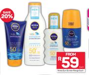 Nivea Sun Screen Range-Each