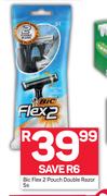 Bic Flex 2 Pouch Double Razor-5s