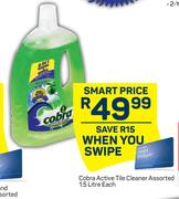 Cobra Active Tile Cleaner Assorted-1.5L Each