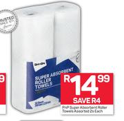 PnP Super Absorbent Roller Towels Assorted-2s Each