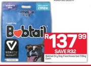 Bobtail Dry Dog Food Assorted-7/8Kg Each