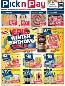 Pick n Pay Western Cape : Winter Essentials (24 May - 06 June 2021)
