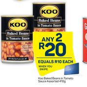 Koo Baked Beans In Tomato Sauce (Assorted)-Any 2 x 410g
