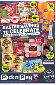 Pick n Pay Western Cape : Easter Savings 8 Days Only (11 April - 18 April 2022)
