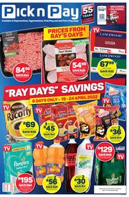 Pick n Pay Western Cape : Ray Day's Savings (19 April - 24 April 2022)