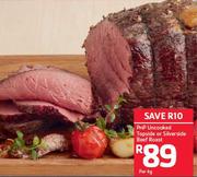 PnP Uncooked Topside or Silverside Beef Roast-Per kg