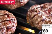 PnP Uncooked Lean Beef Burgers
