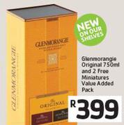 Glenmorangie Original 750ml and 2 Free Miniatures Value Added Pack