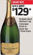 Graham Beck Method Cap Classique Rose or Demi Sec