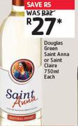 Douglas Green Saint Anna or Saint Claire 750ml Each