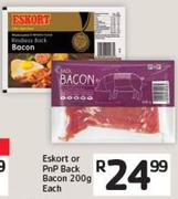 Eskort or PnP Back Bacon 200g Each