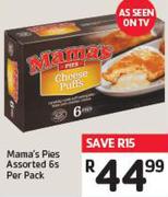 Mama's Pies Assorted 6s Per Pack