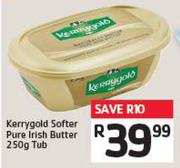 Kerrygold Softer Pure Irish Butter 250g Tub