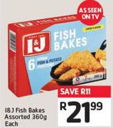 I&J Fish Bakes Assorted 360g Each