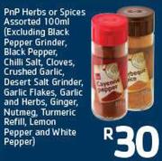 PnP Herbs or Spices Assorted 100ml-Any 2