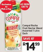 Compal Rocha Fruit Nectar Blend Assorted 1 Liltre Each