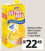 Danone ultra Mel custard Assorted 1 Litre Each