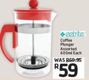 Coffee Plunger Assorted 600ml