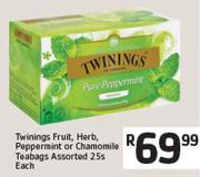 Twinings Fruit, Herb, Peppermint, or Chamomile Teabags