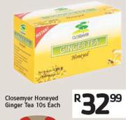 Closemyer Honeyed Ginger Tea 10s Each