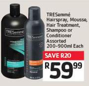 Tresemme Assorted 200-900ml Each