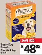 Beeno Dog Biscuits Assorted 1kg Each