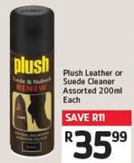 Plush Leather or Suede Cleaner Assorted 200ml Each