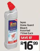 Jeyes Home Guard Bleach Assorted 750ml Each