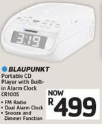 Blaupunkt Portable CD Player with Built-In Alarm Clock CR1005