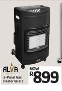 Alva 3 Panel Gas Heater GH312