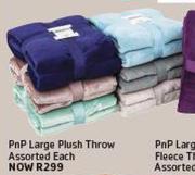 Pnp Large Plush Throw Assorted-Each