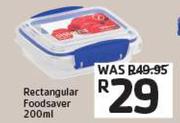 Sistema Rectangular Foodsaver-200ml
