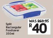 Sistema Split Rectangular Foodsaver-350ml